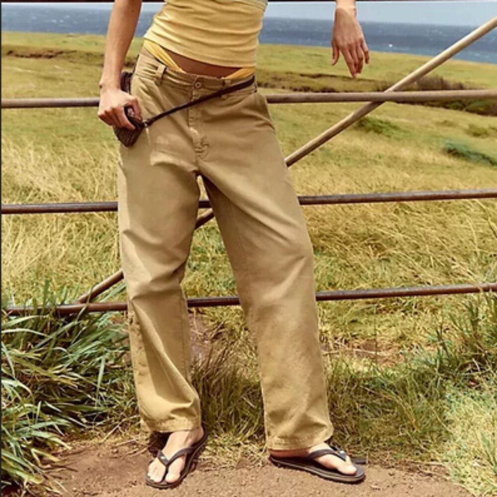 Free People We The Free Bugged Out Antelope Pocket Low-Slung Pants M 8 NT